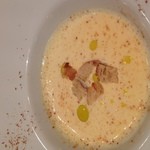 French Restaurant Plaisir - スープ・・・バターナッツカボチャのスープ、シナモンの香り