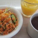 Indo Nepal Restaurant Manakamana - サラダ、スープ、ドリンクバー付き！