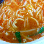 会津ラーメン 和 - 激辛スープ