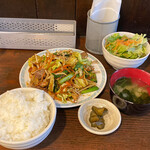 Gekiuma Horumon Damashii - 色々ホルモン野菜のミソ炒め