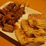 やきとり君 - 白もつ、チーズバック