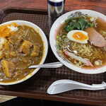 Seikou - 「ラーメン定食」（700円）※カレーライス選択