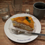 コクテル堂コーヒー - パッションフルーツとマンゴーのタルト