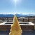 清泉寮ジャージーハット - ジャージーソフト¥400はミルクキャラメルの味（甘~い）、小さく映っている三角帽子の山は富士山