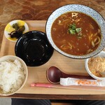 Mendokoro Churu Churu - カレーのおうどんの白ご飯セット