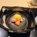 味あら井 - 甘味はイチゴとバニラアイスクリーム