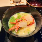 味あら井 - 伊勢海老の味噌汁