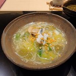 味あら井 - 蛤や蛸、サヨリ、カニ、などのあんかけ、熱々