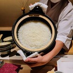 味あら井 - 食事は土鍋ご飯