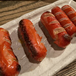 串焼家　まる房ず - 赤ウィンナー