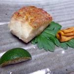 奈良・春日奥山 月日亭 - 甘鯛の塩焼き