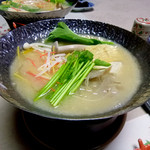 奈良・春日奥山 月日亭 - お味噌汁　白みそで濃厚