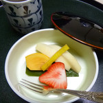 奈良・春日奥山 月日亭 - 水菓子