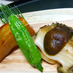 奈良・春日奥山 月日亭 - 鮑はとても柔らか　真魚鰹も美味しいです