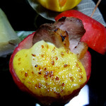 奈良・春日奥山 月日亭 - 姫林檎の中に鴨