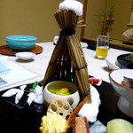 奈良・春日奥山 月日亭 - ゆきんこ♪　これは卵白と塩かなぁ