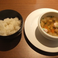フレンチレストラン にき亭 そごう横浜店 - 2013/1/6　ご飯とお吸い物
