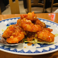 横浜中華街 北京飯店 - 海老のチリソース