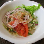 レストランふじね - ドレッシングが旨いセットサラダ！