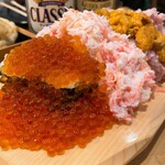 鮮魚to旬菜 幸 - 【名物】こぼれ寿司（贅沢4種） 3300円