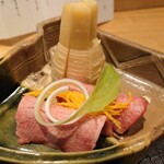 おにく 花柳 - タンしゃぶ