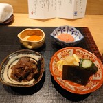 おにく 花柳 - 付け合わせ