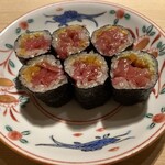 鮨 あい澤 - 追加　トロたく巻き