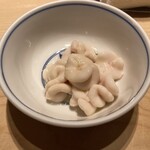 鮨 あい澤 - 白子トリュフオイル掛け