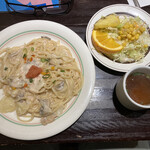 マッシュポテト - サラダもスープもね