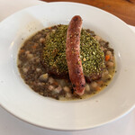 Bistro Mon. Chemin - プティサレ（豚肩ロースの塩づけ）パン粉の香草焼き