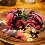 オランチョ - 追加のデザート♡カシスのジェラート