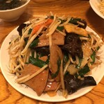 中華 麺琢 - レバニラ炒め