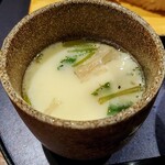 寿司 魚がし日本一 - 茶碗蒸し。ちゃんと具が入っていた