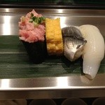 寿司 魚がし日本一 - 晩酌セット: サーモン食べてしまいました。。。