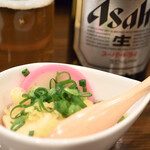 Sumibi Tori Nakanaka - お通し＆ビール
