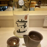 寿し康 - 天ぷらに合うお酒をお願いしたら常山超辛！