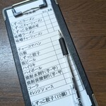 Shizukkotei - 自己オーダー伝票(2022年1月23日)