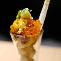 にく稲 - 赤味の肉パフェカクテル
                    乗ってる全てが贅沢の極み！