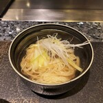 鉄板焼き 鳥羽別邸 華暦 - すっぽんラーメン。