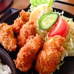 大益ドライブイン - サクッと揚がったカキフライ♪