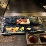 鉄板焼き 鳥羽別邸 華暦 - 松阪牛ロースステーキ。