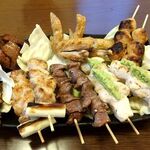 Icchou - 「焼き鳥盛合せ14本」（2,500円）