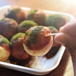 ドライブインかわら たこやき - たこ焼き10個