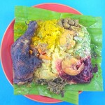 ロイヤルグリーン レストランアンドバー - スペシャル弁当＆チキンレッグ(上から)