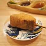 串揚げ かたやま - 豚の角煮（からし）