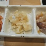 熱々天ぷら 虎之介 - キムチ、生姜、塩辛