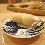 串揚げ かたやま - うずらの玉子（塩 or フルーツソース）