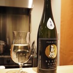 串揚げ かたやま - 日本酒「玉旭 BLACK 純米吟醸 生酒」（玉旭酒造）