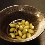 お通し、ひたし豆