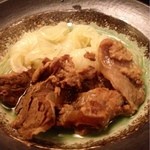 麦酒庵 - 牛すじと白滝の煮物